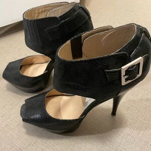 Michael kors platform black heels
